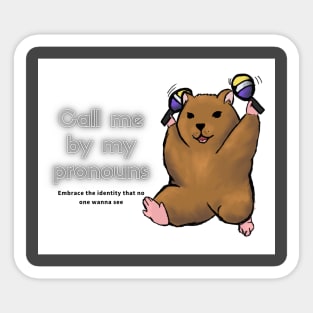 nonbinary pride Sticker